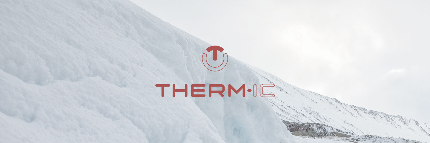 Therm-ic logo with snowy background
