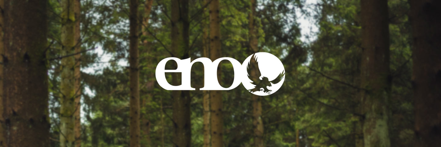 forest behind the ENO logo