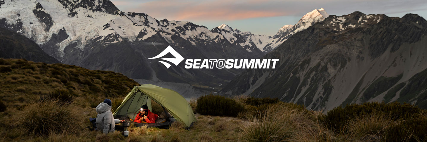 Sea To Summit tent with mountains in background