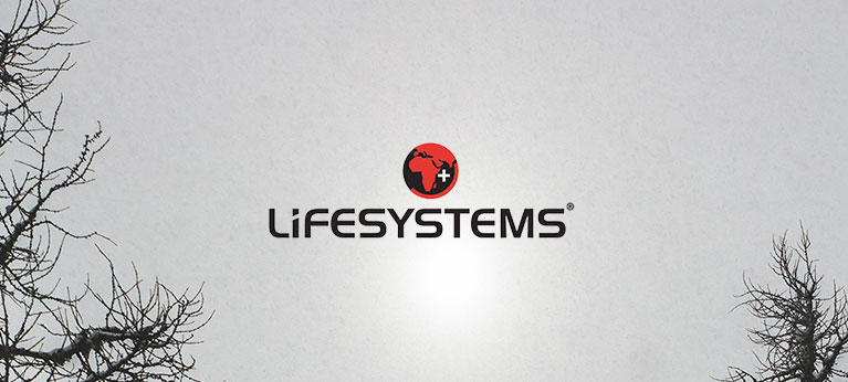 Lifesystems logo with cloudy sky in background