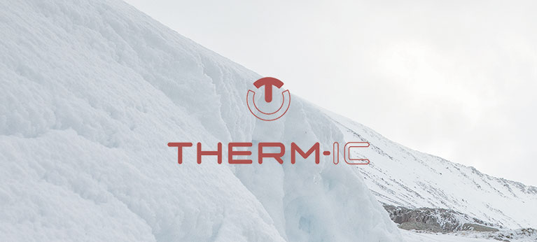 Therm-ic logo with snowy background