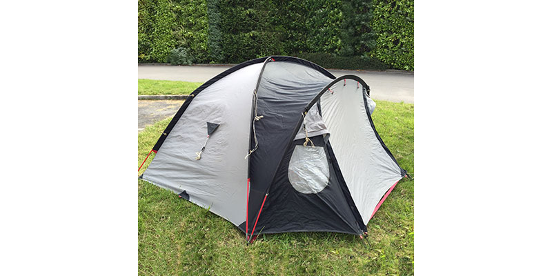 pitch tent soon after trip