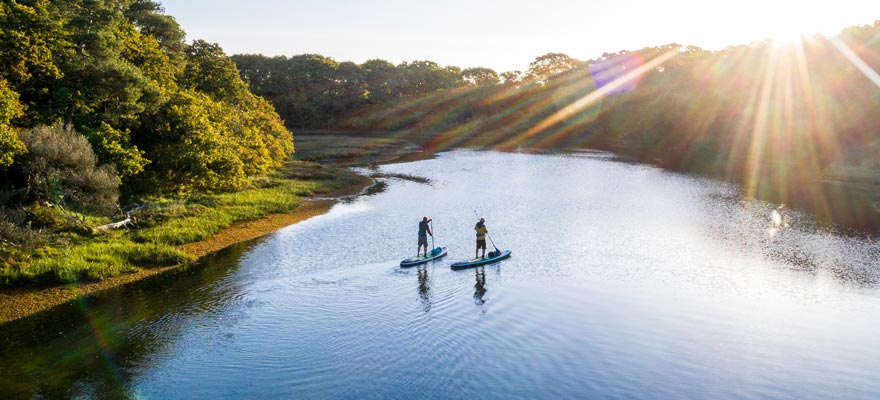 River paddleboarding