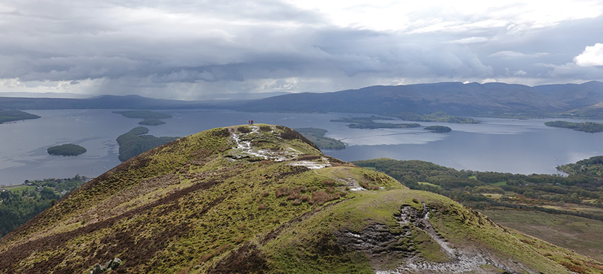 Panoramic view from the summit of Conic Hill