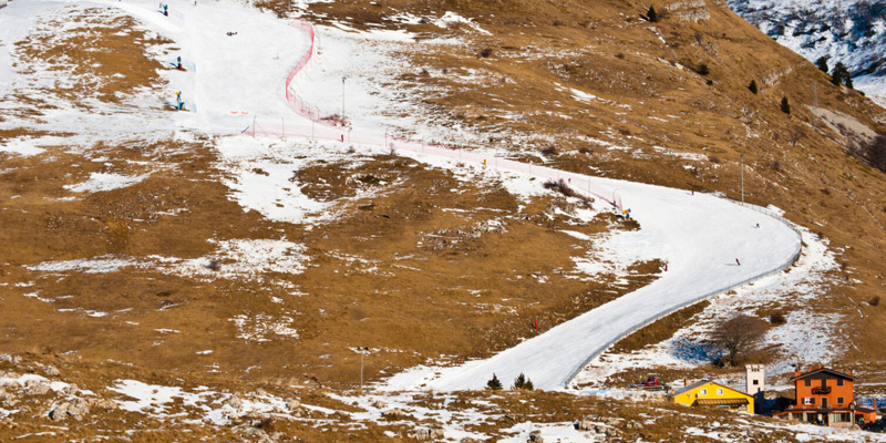 image of a ski slope at a ski resort