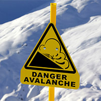 an avalanche sign